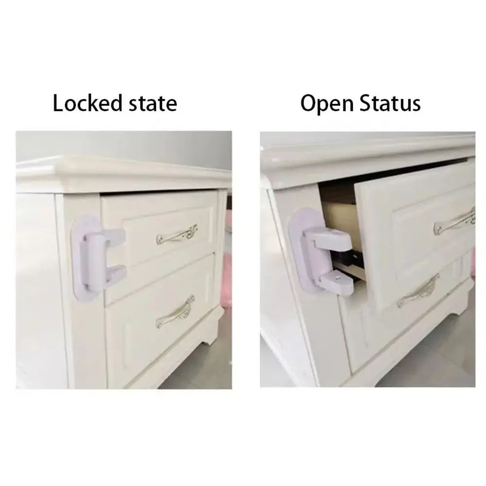 Childproof Anti-theft Door Stopper for Girls Easy-Install White Baby Safety Door Lock Universal Child Protection Locks Windows