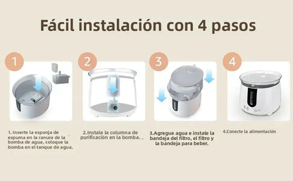 AQHH App Control Cat Water Fountain Wireless Pump Pet Water Fountain Inside Automatic Smart Fountain fuente de agua para gato