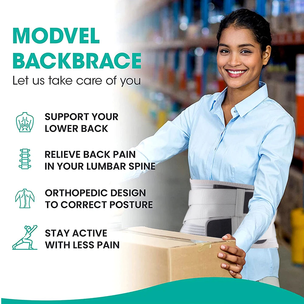 1PCS Back Brace for Lower Backs Pain Relief- Back Support Belt for Women Men for Sciatica.Removable Stays for Lower Back Support