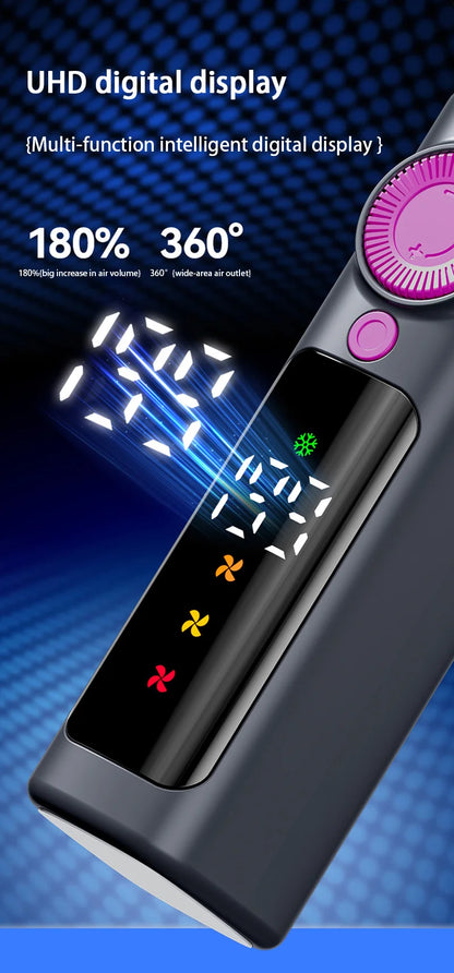 Electric Fan Handheld Fan 199 Gears High Speed Semiconductor Cooling Handheld Fan Mini Portable Folding USB Small Fan