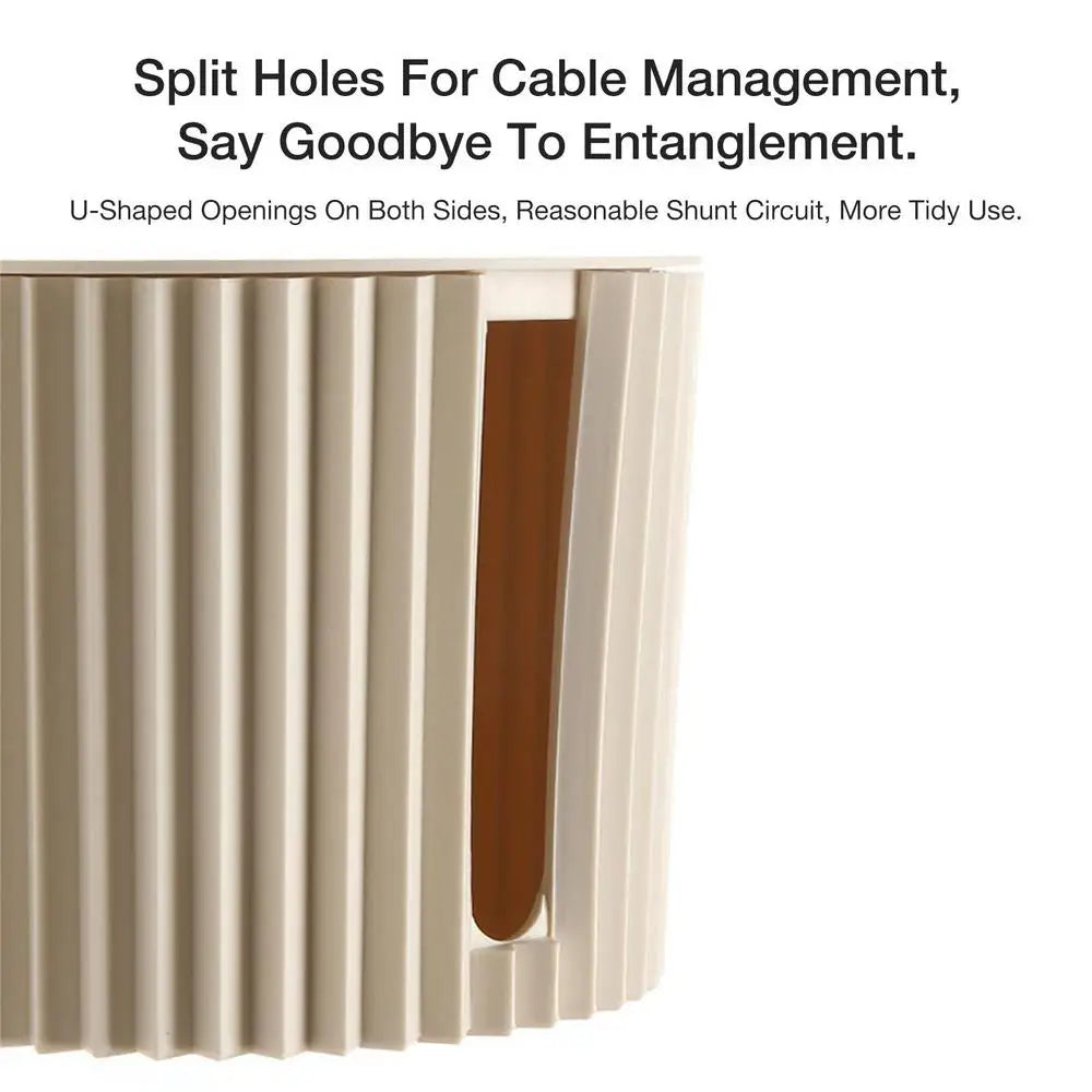 Cable Storage Cases Power Strip Boxes Cord Hider and Management Box Flexible Wire Storage Extension Hider for Desk Home Kitchen