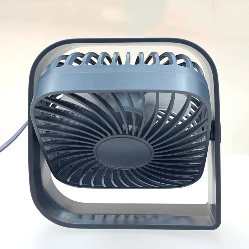 Mini Portable Fan USB Desk Fan Table Strong Airflow &Quiet Operation 3 Speed Wind 360° Rotatable Standing Fans For Room