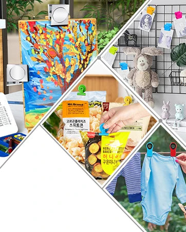 Fridge Magnetic Clips Heavy Duty Refrigerator Magnets Clips Whiteboard Multi Color Metal Magnetic Clamp