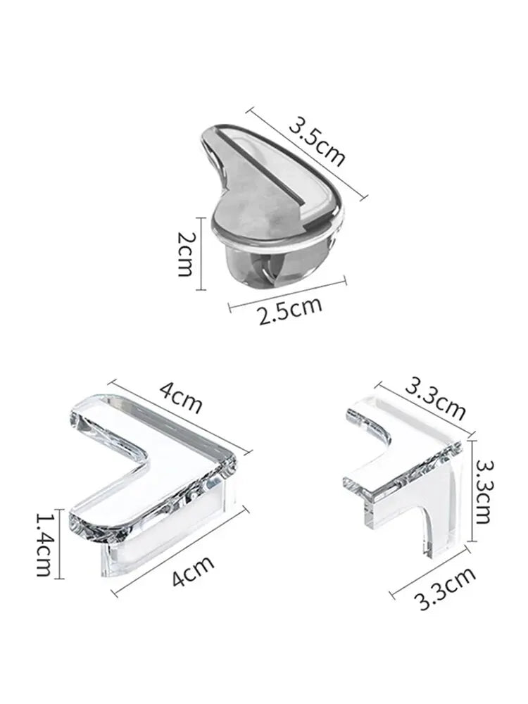 10PCS/4PCS Clear Anti-collision Coffee Table Furniture Corner Protectors Children's Soft Corner Sheathing Living Room Decor