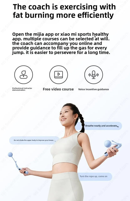 Xiaomi Mijia Smart Skipping Jump Rope 2 Digital Counter Adjustable Calorie Calculation Sport Fitness Exercise Lose Weight