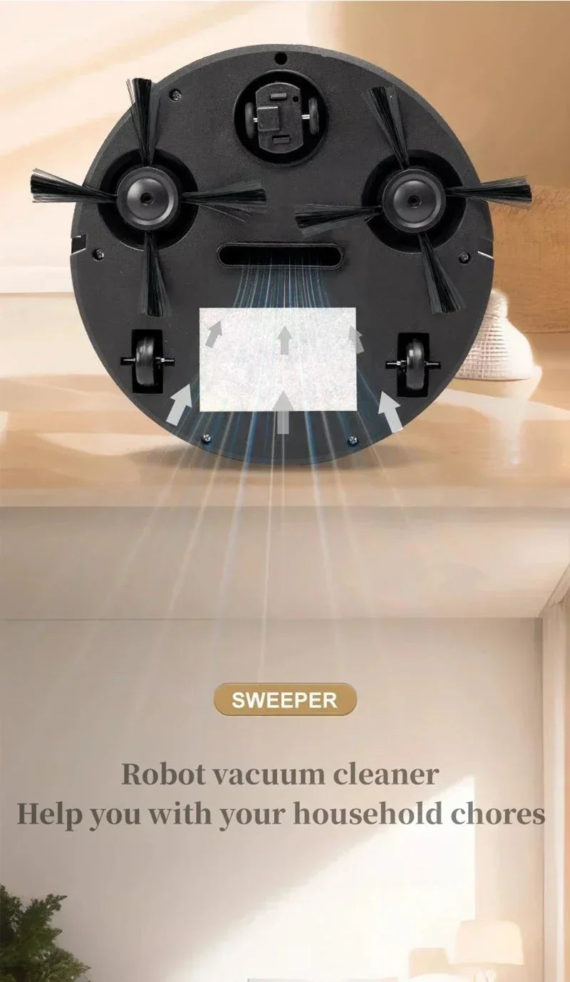 2024 Robot Vacuum Cleaner 4000Pa Strong Suction Auto Recharge Self-Cleaning Anti-Tangle Quiet Carpet Floor Pet Hair Long Battery