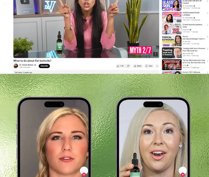 Sexy body care, silky, plump and elastic