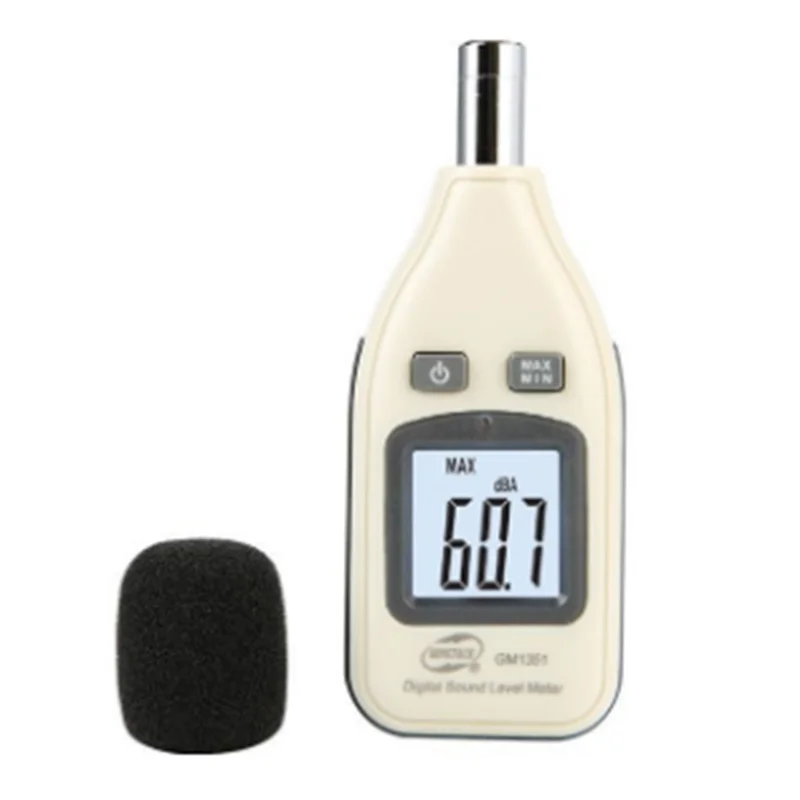 AT21-37MD Noise Measurement Device ABS Sound Pressure Level Meter Noise Meter With Wide Measuring Ranges For Home