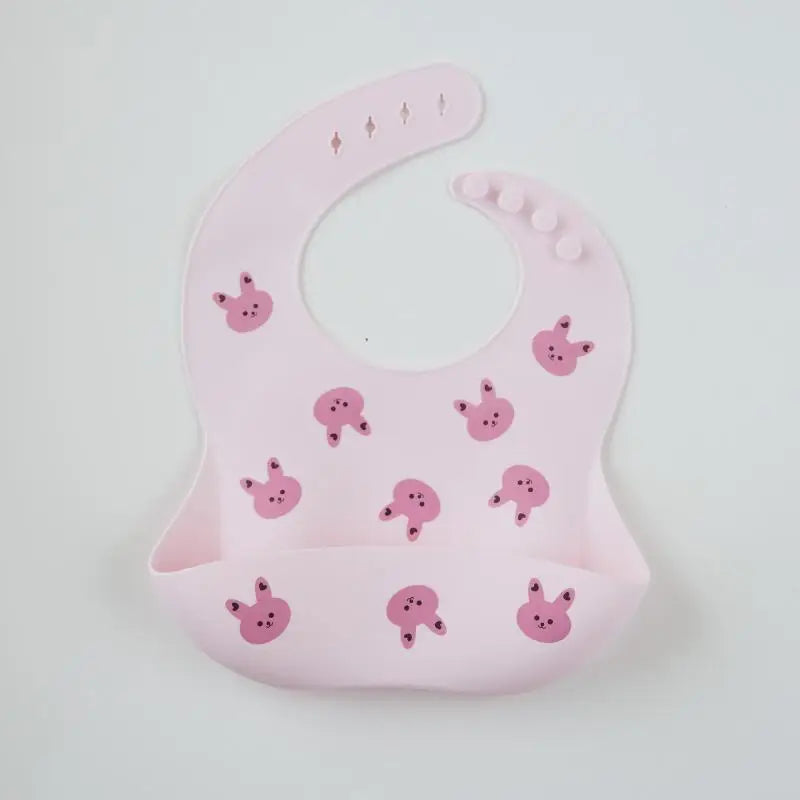 Baby silicone bib, bear bib, baby eating, children's complementary food, saliva bib, waterproof saliva towel