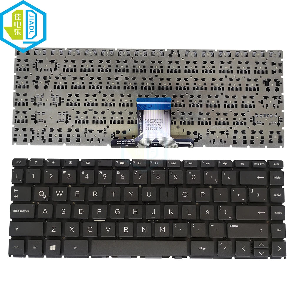Laptop Latin Fit Spanish Keyboard For HP 240 G7 245 G7 246 G7 14-DK 14-DK0000 14-DK1003DX 14-DQ 14-DQ0000 L15599-151 L23241-161
