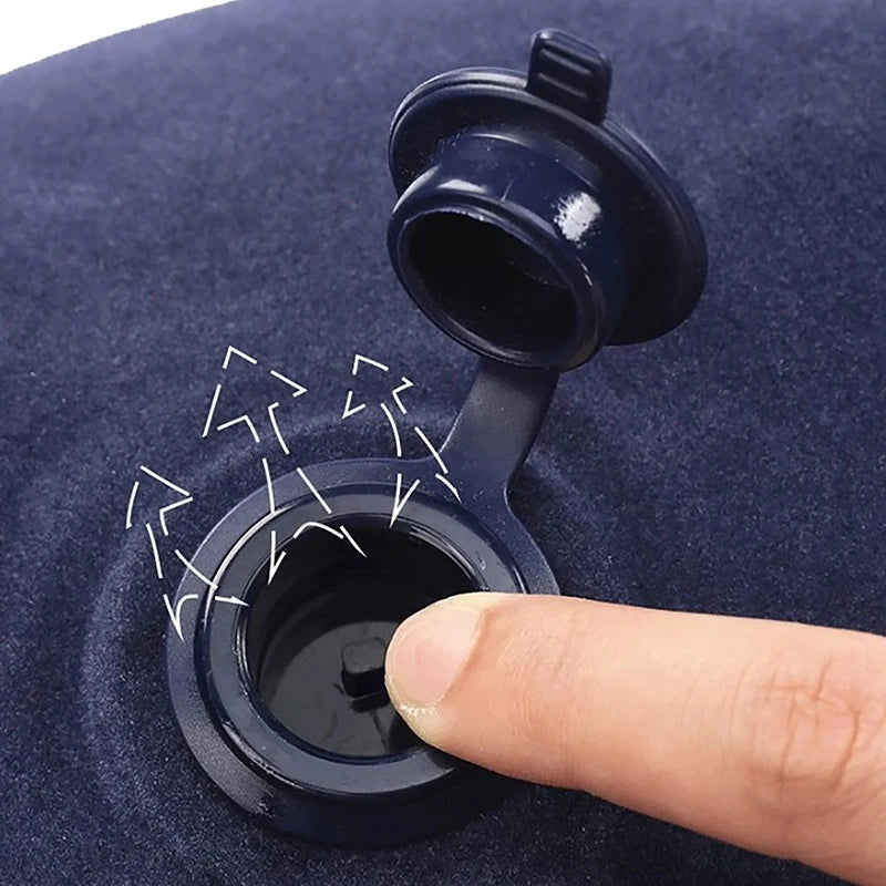 Inflatable Travel Pillow Foot Rest Kids Car Airplane Sleeping Bed Leg Support Height Adjustable Footrest Pillow for Long Trips