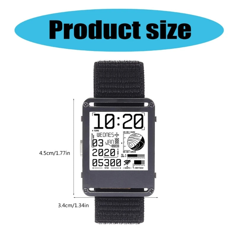 Watchy 2.0 Plus Smartwatch - Open Source ePaper Watch with WiFi/Bluetooth, Programmable DIY Wearable for Developers DropShipping