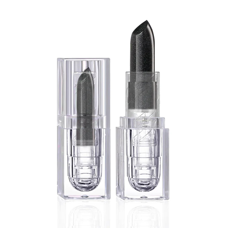 Shiny Black Lip Stain Black Halloween Lipstick Lipstick Tint Moisturizing Pearlescent Glossy Surface Lipstick Makeup