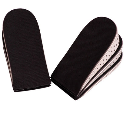 Height Increase Half Shoe Insoles Heel Insert Sports Shoes Pad Cushion Arch Support Unisex 2-4 CM Invisible Heighten Sole Insole