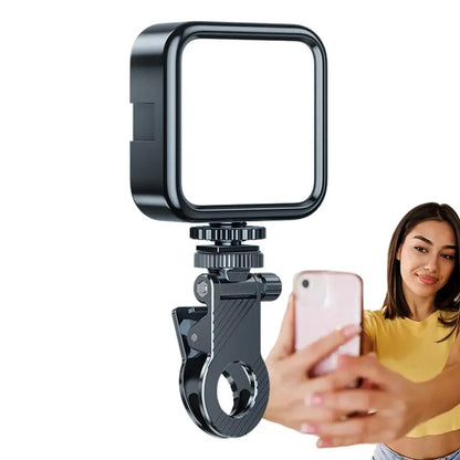 Phone Light, Portable 3-Levels Fill Light for Photography, Battery-Powered Video Light, Adjustable Brightness, Clip-On Phone