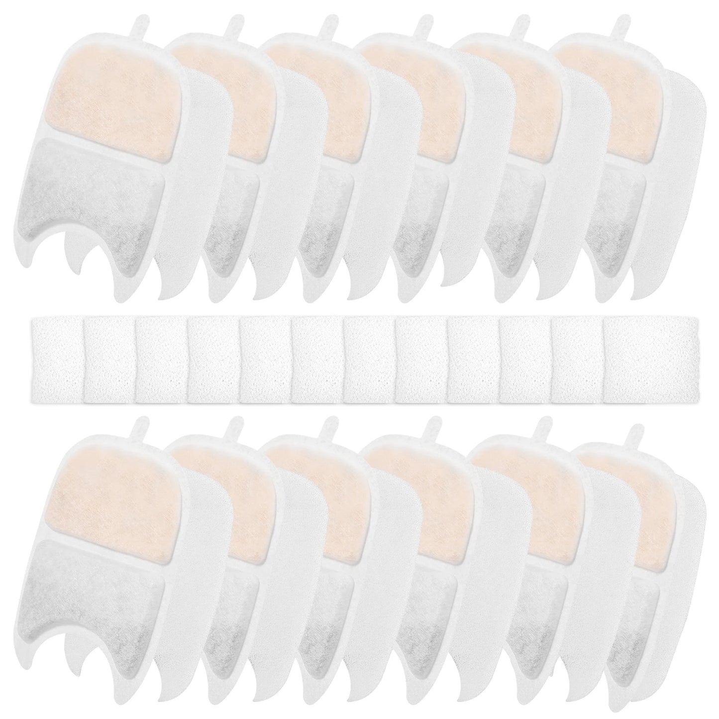 12 Set Cat Water Fountain Filters and Sponges Multiple Filtration System Cat puppy dog feeding and water cat pet accessories