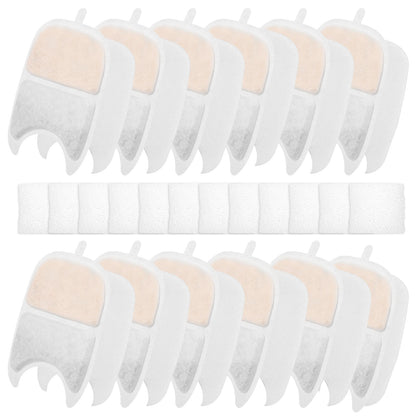 12 Set Cat Water Fountain Filters and Sponges Multiple Filtration System Cat puppy dog feeding and water cat pet accessories