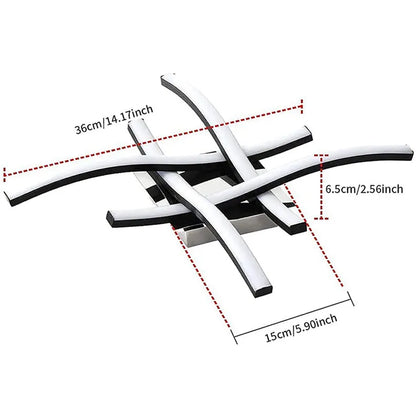 LED Ceiling Light Surface Installation Living Room Lamp Modern Bedroom Kitchen Led Ceiling Light Elegant Curved Ceiling Light