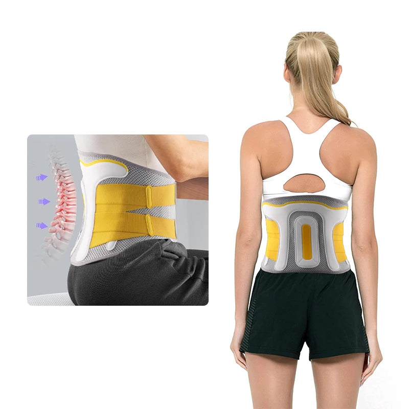 1pcs Back Brace for Lower Back Pain, Breathable Design with Lumbar Support Belt, Back Support Brace for Men and Women, Immediate