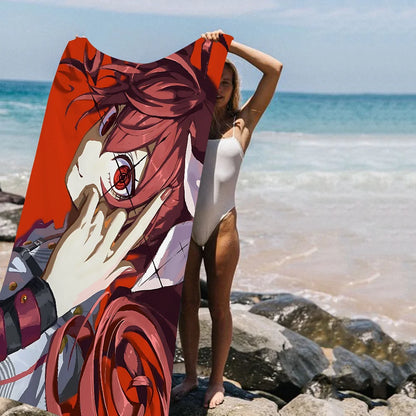 T-TETO K-Kasane Anime Cartoon Beach Towel Cute Kawaii Room Decor Bath Girls Children Hand Towels For Bathroom Shower