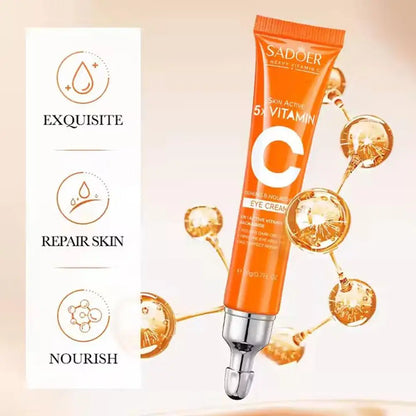 Vitamin C Skincare Set Collagen,hyaluronic Acid,glycerin 5 Fold Vitamin C Skincare Series Moisturizing Serum Face Care Set