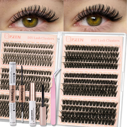 30-100D DIY Lash Extension Kit 480pcs Individual Eyelashes Kit with Lash Bond & Seal,Lash Remover and Lash Tweezers