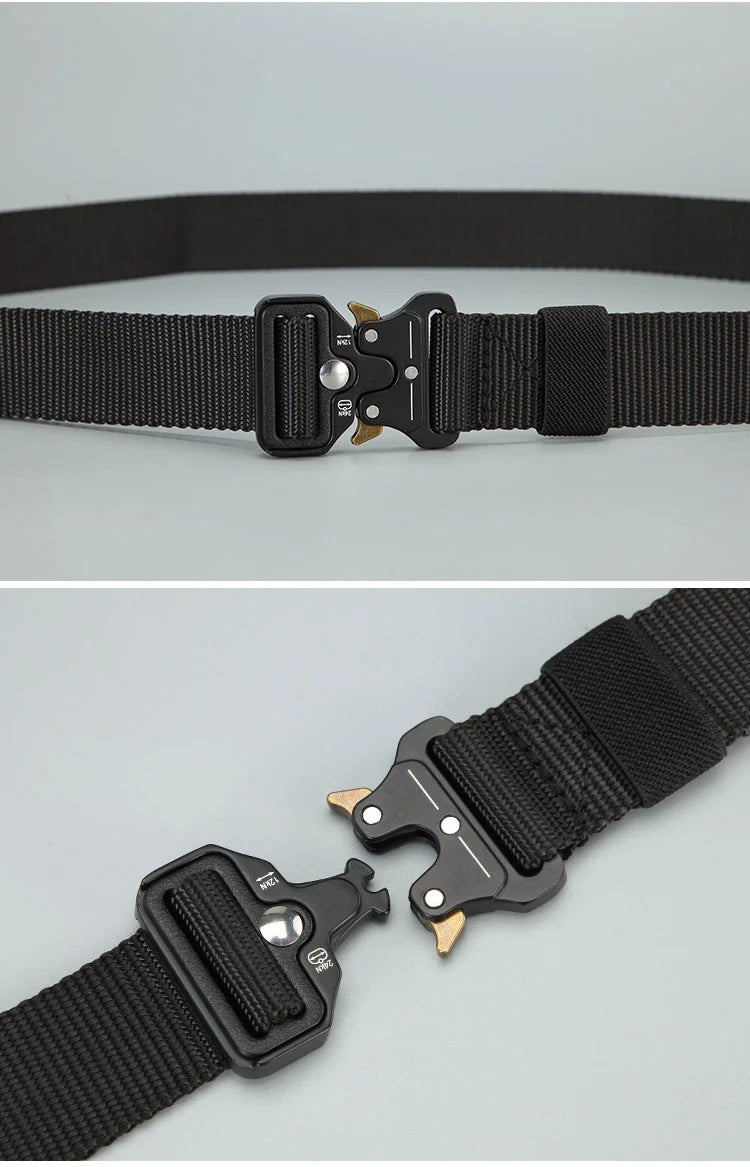 High Quality Men Belt Outdoor Hunting Men Belt Outdoor Work Training Belt Woven Belt Canvas Multi Function Belt Denim Belt