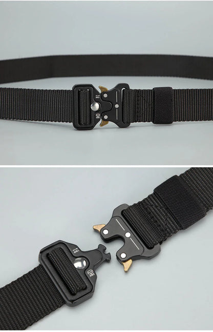 High Quality Men Belt Outdoor Hunting Men Belt Outdoor Work Training Belt Woven Belt Canvas Multi Function Belt Denim Belt