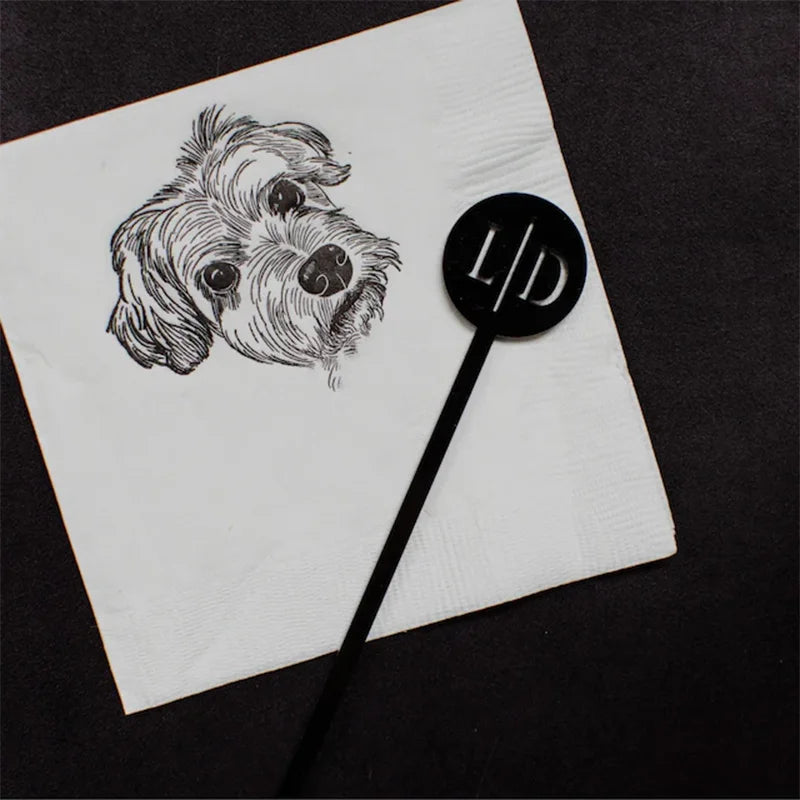 20/50/100PCSPersonalized Letter Stirrer Wedding Drink Stirrers   Custom Cocktail Stirrers Custom Drink Stirrers For Party