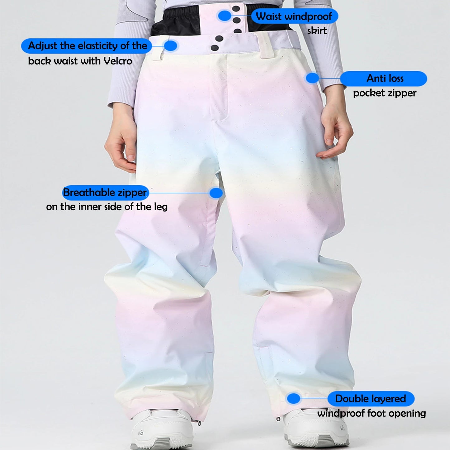 Winter Couple Skiing Suites New Warm Woman Snow Set Outdoor Ski Sport Suit Men Windproof Snowboard Tracksuit Loose Snow Clothing