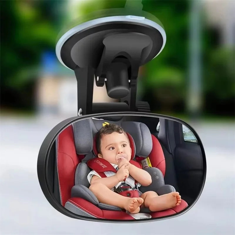 Mini Rear Infant Car Seat, Adjustable Rear Convex Mirror, Child Monitor, In-Car, 2-in-1