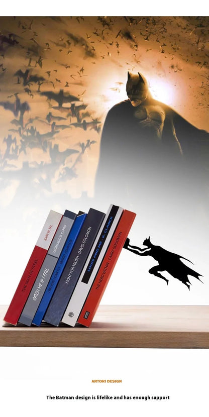 Creative Superman Metal Bookshelf Book Stand Creative Book Block Book Shelves Book Shelves Desk Book Storage Decorative Gift