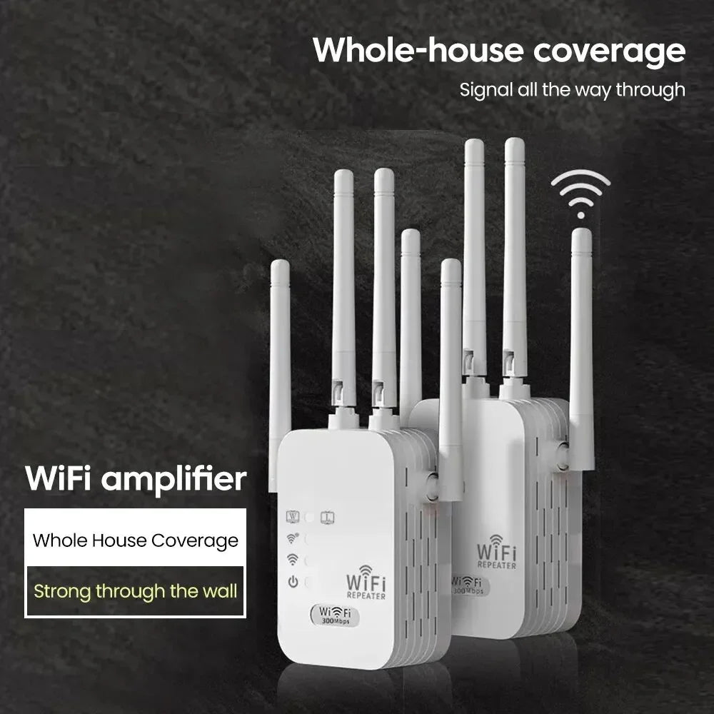 CCSN New EU WiFi Extender 300M Wireless WiFi Repeater Long Range Wireless WIFI Signal Booster Wireless Network Internet Repeater