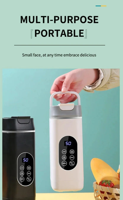 Electric Blender Rechargeable Portable Juicer USB Charging Hand Blender Electric Fruit Juicer 12 Blades Crushed Ice Juicer Cup