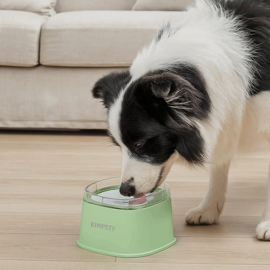 Non-Wetting Mouth Pet Floating Bowl Spill Proof Removable Dogs Slow Drinking Bowl Large Capacity Anti-Tip Pet Water Bowl Cattery