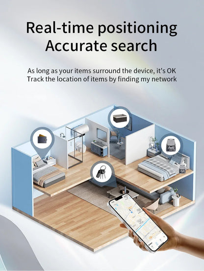 Smart Track Device AirTag Bluetooth GPS Tracker For IOS Find My App Anti-loss Luggage Key Car Pet Kid Finder Locator Positioner