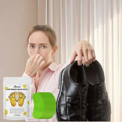 Shoes Smell Remover Patch Insole Patches Odor Removal Patch 20 Pcs Shoes Odor Eliminator Long-Lasting Sneaker Deodorizer Smell