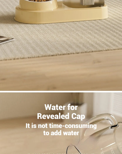 Fountain for Cats Auto Pet Fountain Filter Electric Mute Cat Drinker Bowl Pet Feeder 2in1 Recirculate Drinker Cat Water Fountain