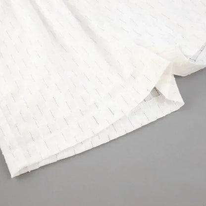 Casual Loose Women Short Two Piece Set Suit Fashion Blouse Long Sleeve Shirt Lady Simple Style Shorts Streetwear Blouse Tops