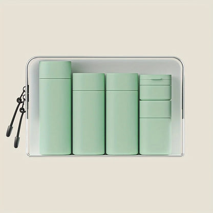 Silicone Travel Bottle Set - Leak-proof, squeezable container for shampoo, lotion and toiletries - Odorless