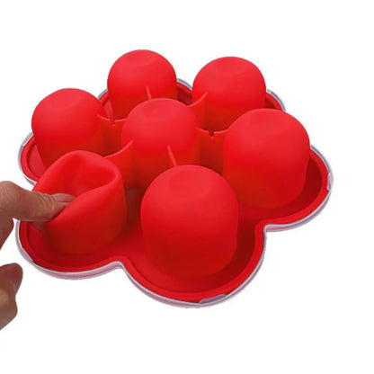 Silicone Weaning Baby Food Freezer Tray 7 Pots Storage Container w Lid BPA Free