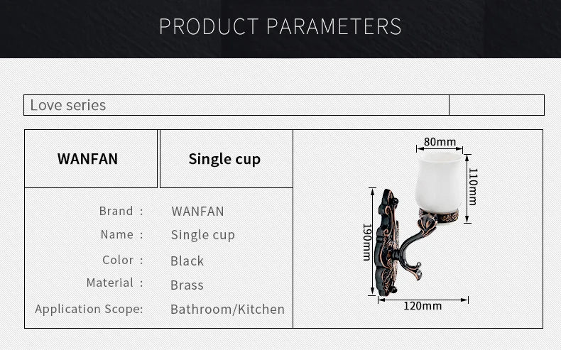 Robe Hooks European Style Brass Black Hangers For Clothes Towel Rack Clothes Hook Home Decoration Bathroom Hardware Set WF-88801