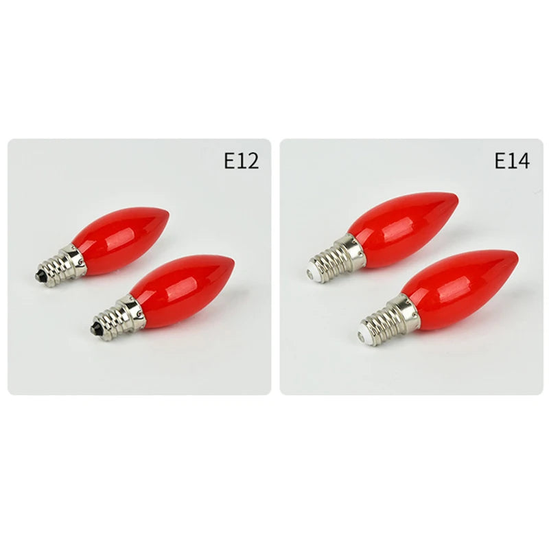 1PC LED altar bulb E12/E14 Red candle Buddha lamp decorative lamp Buddha bead decorative lamp