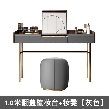 Living Room Vanity Table Nail Makeup Drawers Bedroom Storage Luxury Dressing Table European Mesa De Maquillaje Trendy Furniture