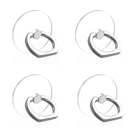 Transparent Cell Phone Ring Holder Stand 360° Degree Rotation Clear Finger Grip Kickstand Compatible Various iPhones Case
