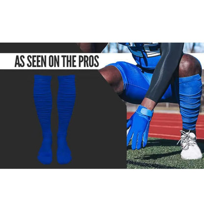 Football Socks Extra Long Padded Scrunch Athletic Socks Extra Long Stockings Outdoor Sports Accessories for Men Women