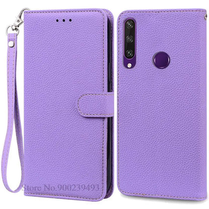 For Huawei Y6P Case Leather Wallet Flip Case For Huawei Y6p Case MED-LX9N Soft Full Cover Coque Fundas for Huawei Y6P Case
