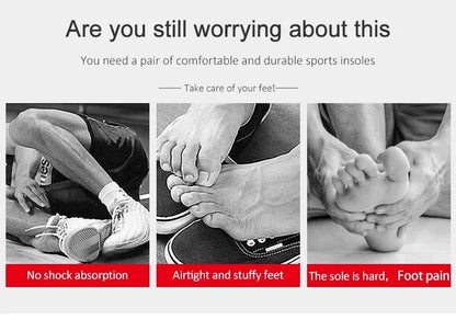 MEN'S AND WOMEN'S Sports Insole Silicone Sports Insole Arch Support Sports Insole Running Gel Insole Insert Buffer