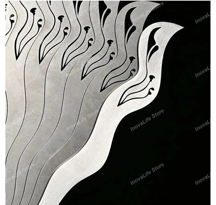 Chinese Fine Metal Antique Fan Hollow Self-Defense Kung Fu Tai Chi Fans Portable Men Stainless Steel Folding Fan Home Decor