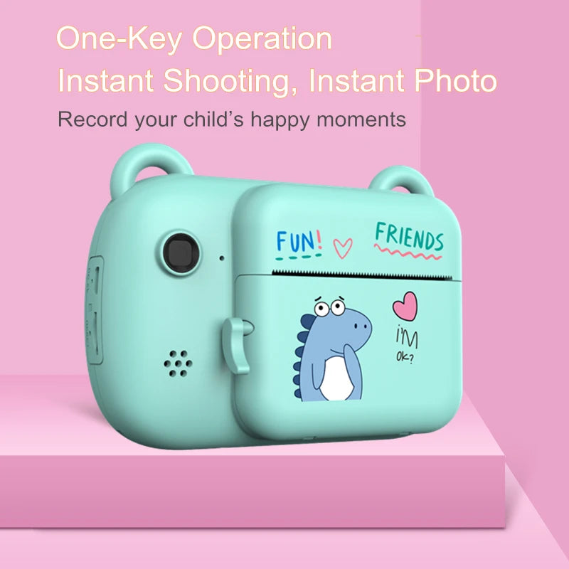 Digital Children Camera Dual Camera Instant Printing Camera Kids Wireless Digital Camera Inkless Instant Photo Printing Camera